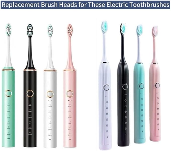 Replacement Toothbrush HeadsCompatible for N101 N100 N105 Soft Bristles Nozzles16Pcs(16pcs Black)