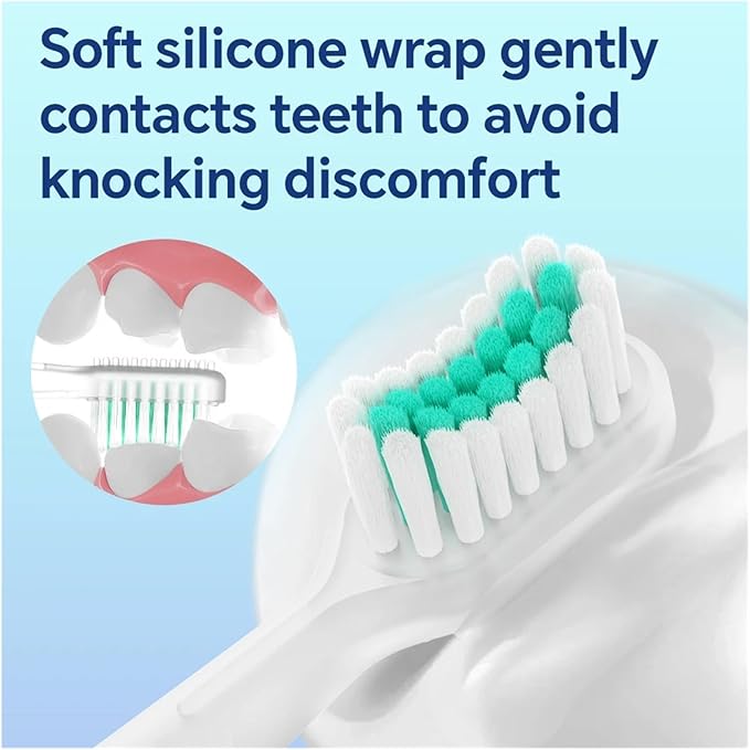 Sweeping &amp Oscillating Sonic Brush HeadsCompatible For Oral B Electric Toothbrush Multi-Angle Cleaning Replacement Head(8 Pcs)