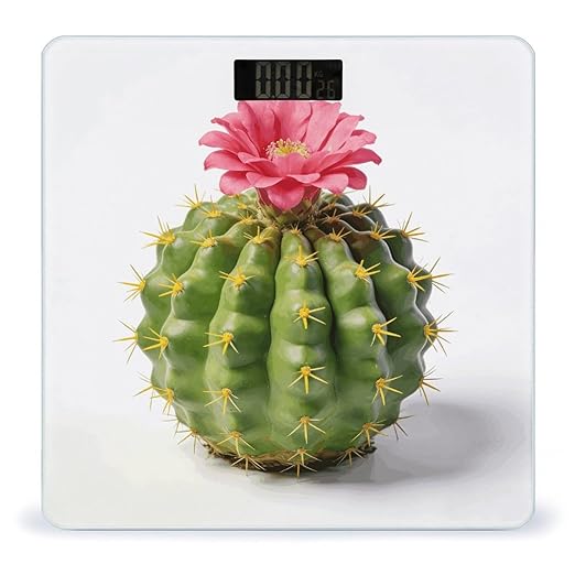 Cactus Smart Scale for Body Weight Digital Bathroom Scale Toughened Glass Weight Scale with Large LCD Backlight Display High Precision Scales Weighing Machine