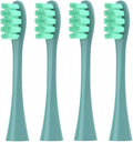 4 Pcs/Pack Replacement Brush HeadsCompatible for Oclean X/X PRO/ Z1/ F1/ One/Air 2 /SE Sonic Toothbrush Soft Bristle Nozzles(Green)