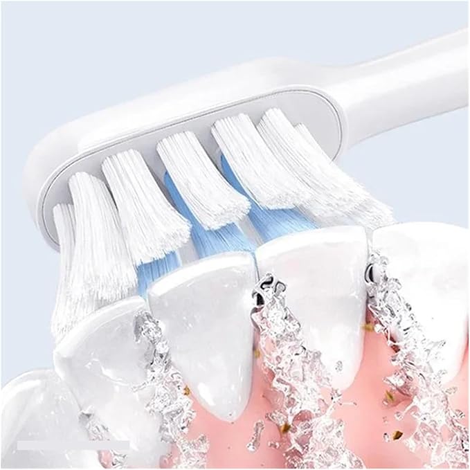 Electric Toothbrush HeadCompatible for T100 T200 T300 T301 T302 T700 Replacement Heads Soft Dupont Bristle Brush(6pcs White T301 T302)