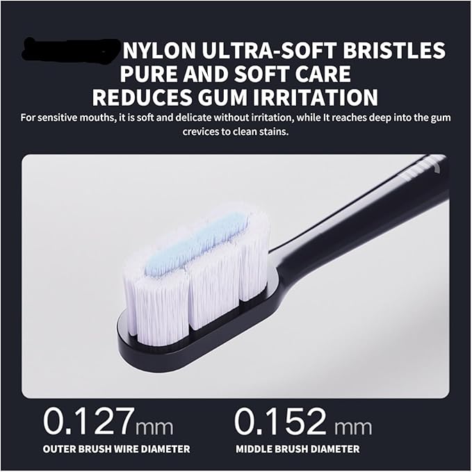 Compatible for Xiaomi Mijia Toothbrush Head T700 Sonic Electric Waterproof Soft Health Replacement Bristles 2/4/6Pcs(2pcs)