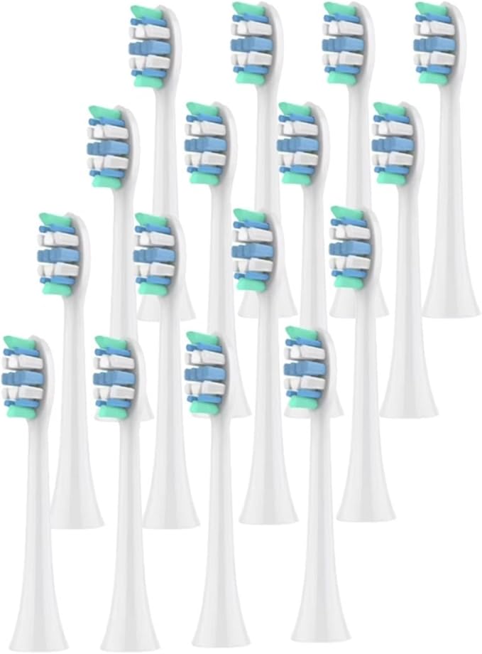 Replacement Toothbrush HeadsCompatible for Philips Sonicare Electric Brush Head 1100 2100 4100 4300 5100 5300 6100 6500(16pcs)