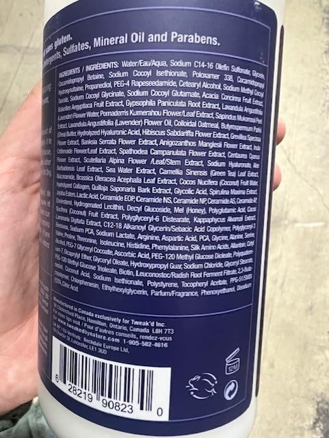 Tweak’d by Nature - Lavender Rain Body Wash Sulfate Free Natural Hydrating and Moisturizing Gentle Lavender Shower Gel and Body Wash for Women (2 Pack)