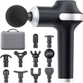UMAY Massage Gun Percussion Muscle Massage Gun Deep Tissue Whole Body Massager Gun for Athletes for Pain Relief Handheld Relaxation Portable Electric Muscle Massager with 10 Attachments