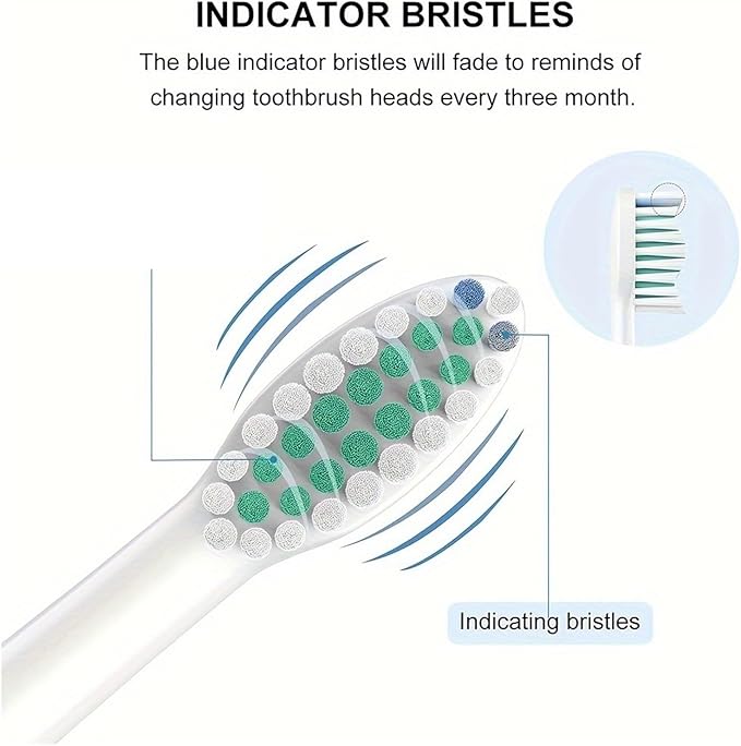 8/12/16/20PCS Electric Toothbrush Replacement Brush HeadCompatible for Philips HX3/6/9 Series Bl551(White 12pc)
