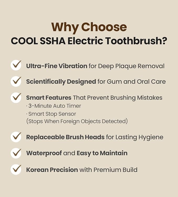 Korean Dual-Action Toothbrush Set - Premium Soft Bristle 3 Head Silver Handle for Deep Cleaning Teeth &amp Gums