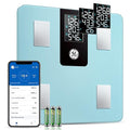 GE Smart Scale for Body Weight BMI Fat Muscle Mass with 14 Body Composition Metrics &amp All-in-one LCD Display Digital Bathroom Weight Monitor Bluetooth with App Accurate Weighing Machine 400lb Bl