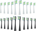 Brush Head ReplacementCompatible for Oclean Electric Toothbrush Soft Bristle X/X PRO/ Z1 Brushes Replaceable Fit(10 White 10 Black)