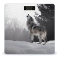 Howling WolfScale for Body Weight with LCD High Precision Weighing Scales Fashion Sturdy Tempered Glass Weight Scales Easy-to-Read Digital Bathroom Scale for Daily 400lb