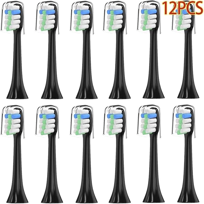 12pccs Toothbrush Compatible for X3Pro / X3U X5 V1 V2 X1 Brush Compatible for Teeth Oral Hygiene(Blue)