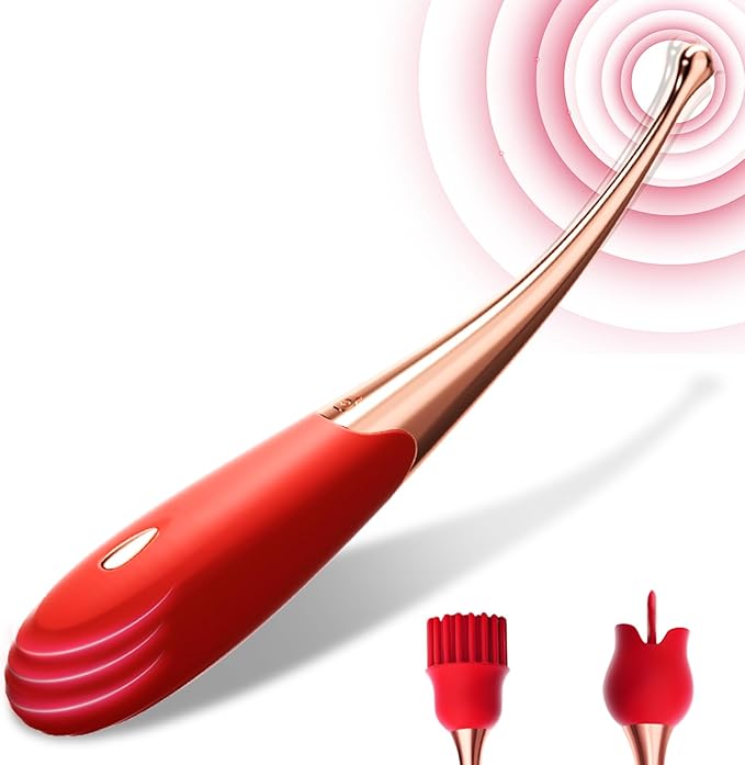 Portable Vibrating Massager -Clitioral Sucker Relaxes Muscles Heating Modes Viboators Toy Couples- for Body and Back Foot Silent Personal for Sports Massage Adult Tools Relaxation PWn4 (red)