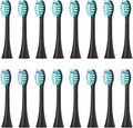 Compatible for Sonicool Electric Toothbrush Head 051B Cleaning Replacement Bristle Brush Heads Nozzles4/8/16pcs(16PCS Black)