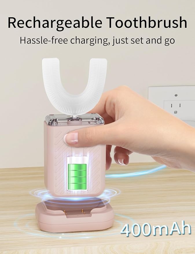 U-Shaped Electric Toothbrush for Adults Electric Toothbrush with 4 Cleaning Modes