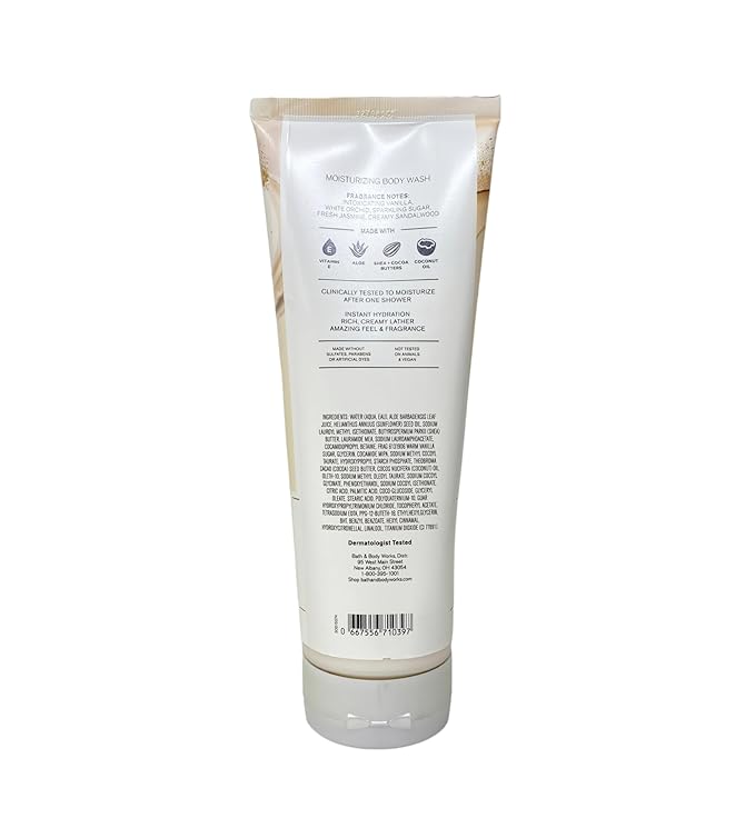 Bath &amp Body Works Warm Vanilla Sugar Moisturizing Body Wash and Body Scrub with a Natural Oats Bar Soap