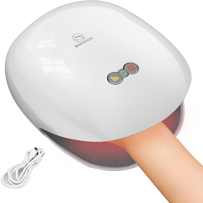 COMFIER Hand Massager for Arthritis and Carpal TunnelWireless Hand Massager with Heat &amp Compression3 Levels HeatingRechargeable Massager Machine Gifts for Women