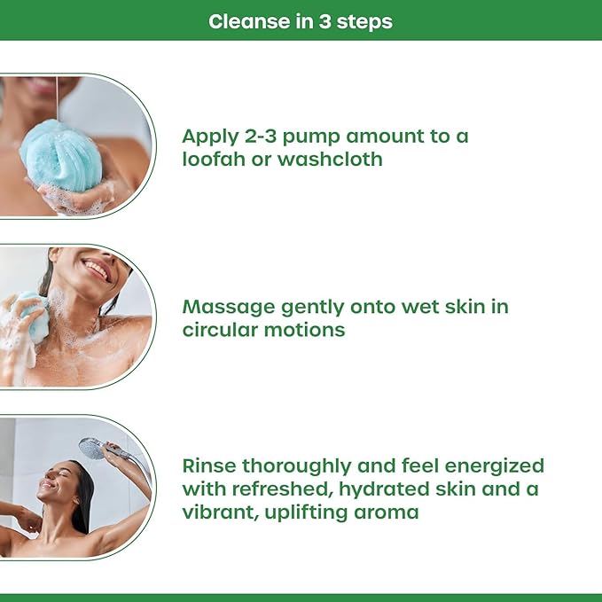 MZ Lemongr.ass &amp Basil Body W.ash Cleanses Nourishes and Refreshes | Hydrates and Softens Skin | Natural Glow | (200ml)