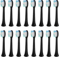 Compatible for S100 S200 S600 S700 S710 S800 S820 S900 S910 Toothbrush Heads Ultrasonic Sonic Electric Heads16pcs(16black)