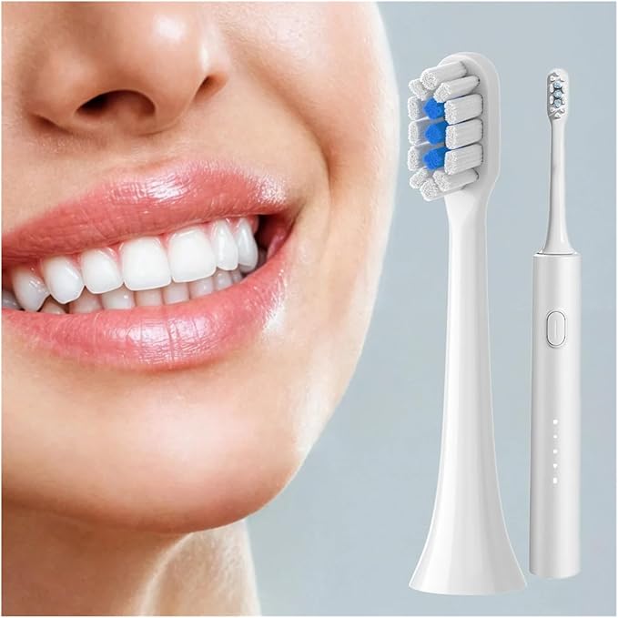 Replacement Brush Heads Compatible for T301 T302 T501 /501CSonic Electric Toothbrush Head Soft Bristle Nozzles(T301-302-WH6BK6)
