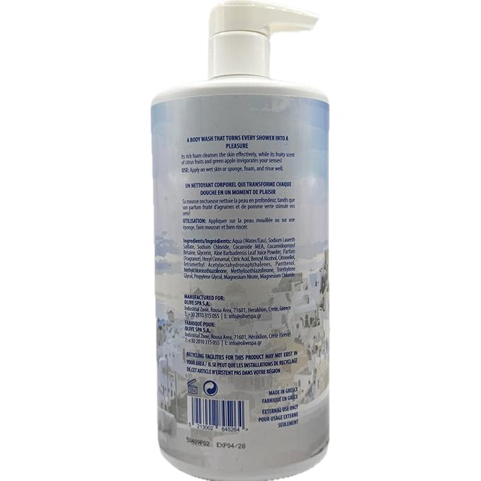 Body Wash Citrus Scent Nourishing Cleanser 33.81 Fl. Oz