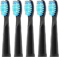 Replacement Brush Head Compatible for FW-507/508/515/551/917/959/2011/D1/D3/D7/D8 Electric Toothbrush Bristle Refill(20 Pcs Black)