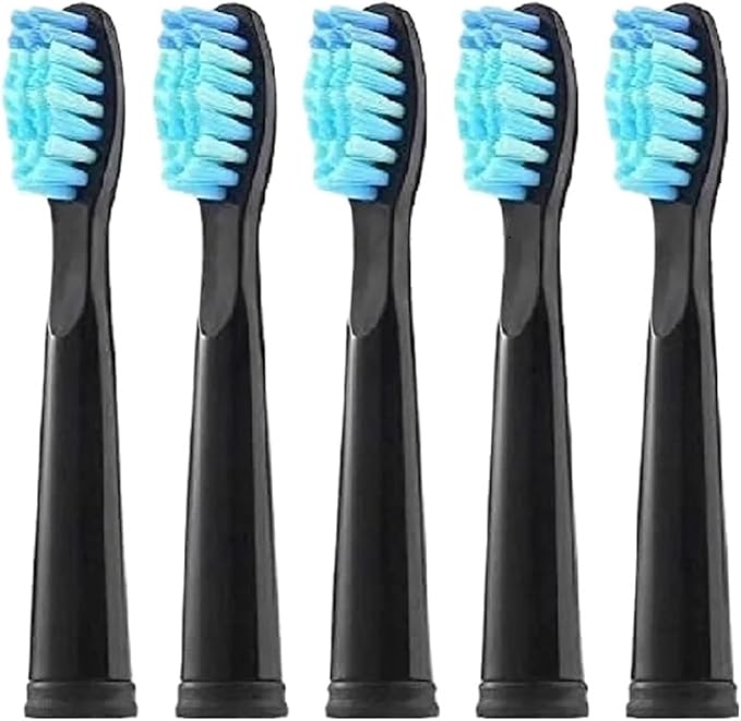 Replacement Brush Head Compatible for FW-507/508/515/551/917/959/2011/D1/D3/D7/D8 Electric Toothbrush Bristle Refill(20 Pcs Black)