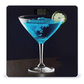 Blue Cocktail Weight Scale Digital Electronic Scales Bathroom Scale Larg LCD Backlight Display High Precisio MeasurementsTempered Glass