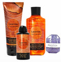 White Barn - Bath &amp Body Works - Men's Collection - 3 Piece Bundle - Spray - Body Cream - Shower Gel and Diamond Soap Soap (Canyon) Beige