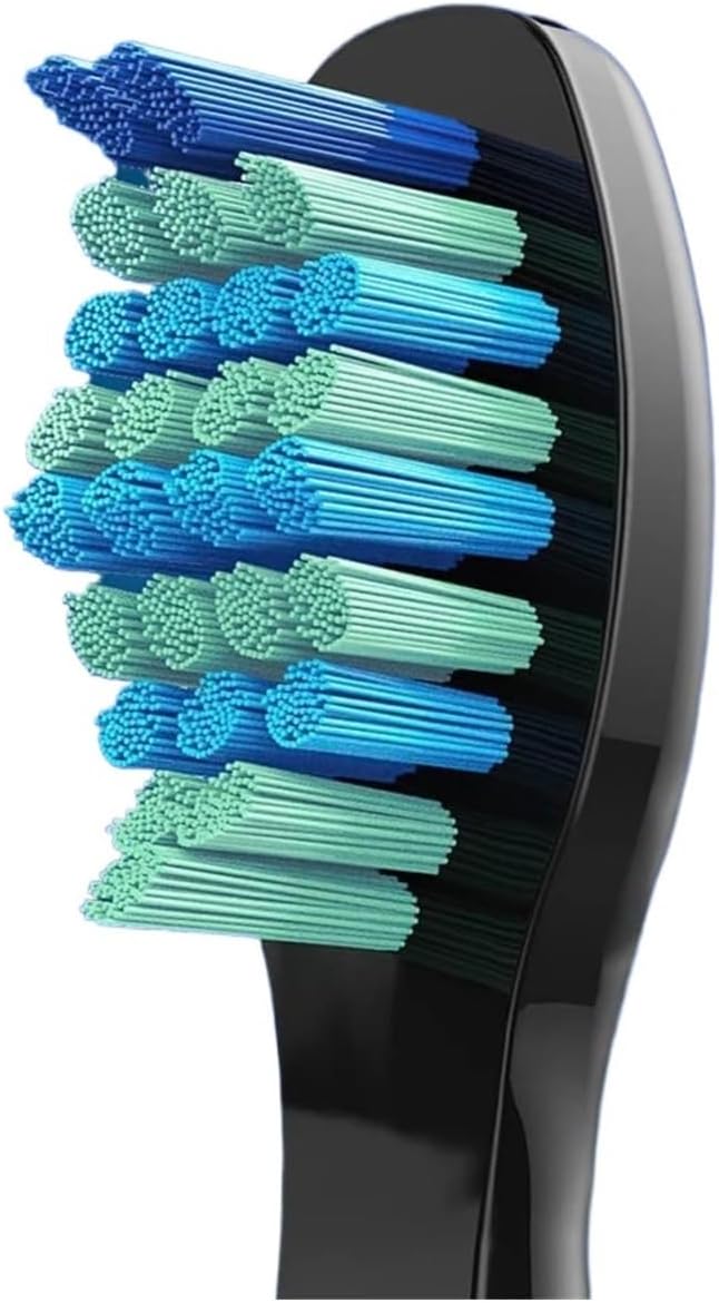 4/5/10/20Pcs Toothbrush Replacement Heads Compatible with SG910/507/958/515/949/575/551(Black-5pcs)