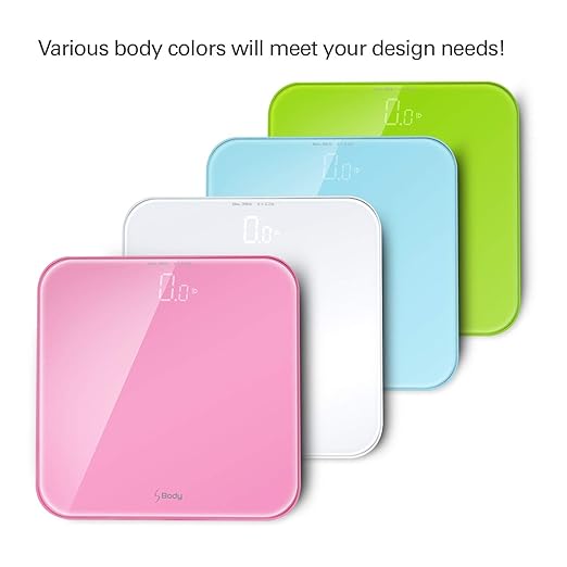 VisionTechShop S Body High Precision Ultra Wide Digital Body Weight Bathroom Scale up to 396lb/180kg Super-Clear Large LED DisplayStep-On Technology Pink