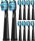 10 Pcs Toothbrush Head Compatible for FW-507/508/515/551/917/959/2011/D1/D3/D7(Purple)