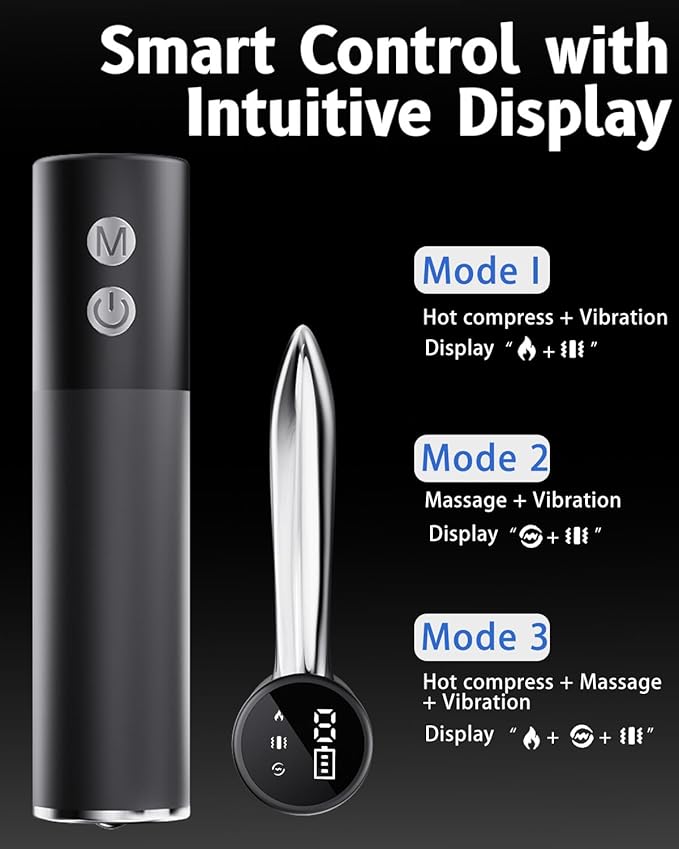 Electric Muscle Scraper Tool with VibrationMassage&amp Heat Portable Gua Sha Massager for Full Body Muscle Recovery Relaxation and Pain Relief (Black-Gel)