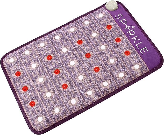 Biomat Infrared Mat | Crystal Mat for Therapy | Infrared Heating Mat | Red Light Therapy for Body | Hot Gemstone Therapy | Promotes for Muscle &amp Back Pain Relief | Sparkle Mat (Mini Size)