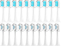 Compatible for T300/T500/T700 Electric Toothbrush Heads Refill 4/20Pcs(10White10Blue)