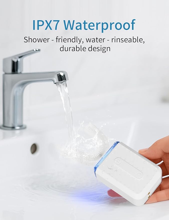 U-Shaped Electric Toothbrush 4 Modes 60-Second Clean Magnetic Contact Charging Compact and Lightweight