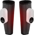 Calf Air Compression Massager for Circulation and Pain Relief Leg Massager with Heat Relieve Fatigue Help for Edema and Varicose Veins Gifts (Calf: Within 22.5 inches)