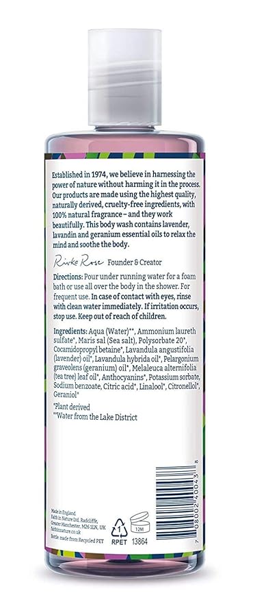 Faith In Nature Lavender &amp Geranium bodywash 400ml