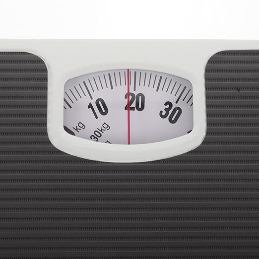 HOMSFOU Mechanical Bathroom Scale Accurate Body Weight Measurement Portable Analog Personal Scale for Home Use with Gray Dial Suitable for Health Monitoring