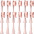 12PCS Replacement Brush Heads Compatible for X/X PRO/ Z1/ F1/ One/Air 2 /SE Electric Toothbrush Soft Bristle Nozzles(12pcs Pink)