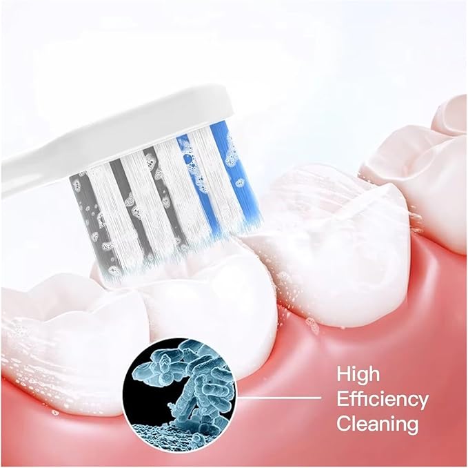 10PCS Toothbrushes HeadCompatible for T200 Soft Bristle Deep Cleaning Toothbrush Nozzles