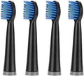 for AUX A11 Electric Toothbrush Replacement Heads Compatible for UPHYLIAN/KONKA/PHYLIAN Soft Brush Bristles Nozzles(4PCS Black)