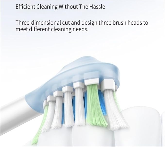 Replacement Brush Head Compatible for MES610 MES609 MES613 MES611 Toothbrush Soft Nozzles(Purple)