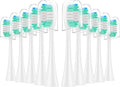10 Pieces Replacement Brush Heads Compatible with Aquasonic Series Electric Toothbrush Soft Bristle Deep Clean Teeth(8pcs White)