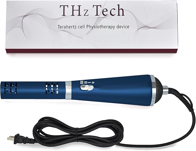 Terahertz (THZ) Wand Therapy Devices Blower Healthy Physiotherapy Plates Electric Heating Therapy Massage Quantum Wellness/Body/Water Enhancement Terahertz Frequency Wand Blue