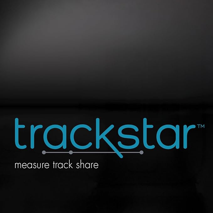 Trackstar Silver Digital Weight Scale | 440 lb Weight Capacity | Trackstar Monitoring App | Bluetooth iOS &amp Android Compatible | Measure Track and Share Results
