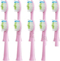 10PCS Replacement Toothbrush HeadsCompatible for DOXO D5/D5Z/D8X/D8Z/D9/D10 Soft(10PCS Pink)