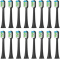 Replacement Toothbrush HeadsCompatible for Sarmocare S100 S200 S600 S700 S800 S900 S710 S820 S910 Electric(16pcs Black)