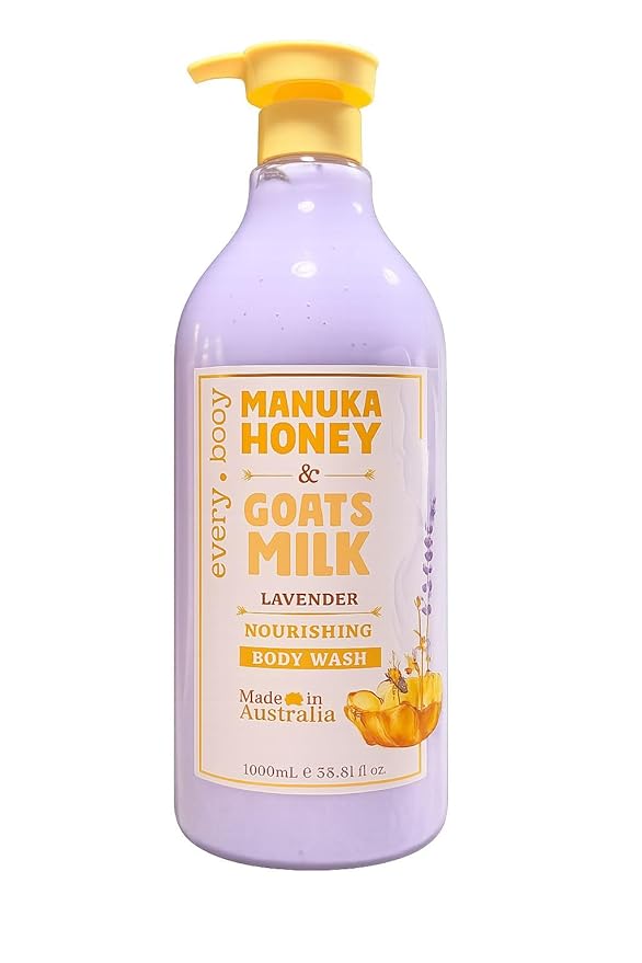 Manuka Honey &amp Goat's Milk + Lavender Nourishing Body Wash 33.8 Fl Oz