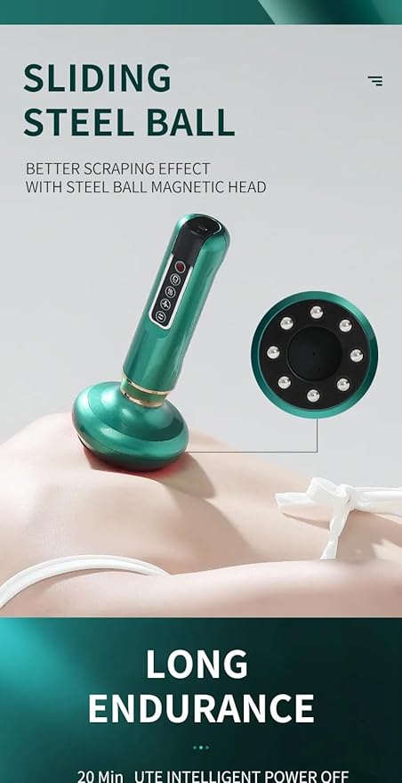 Anti-Cellulite Massager for Body Body Sculpting Scrubber Cellulite Remover - Enhance Circulation Break Down Fat Deposits Exfoliate Skin Use with Creams and Oils - Mini Power Black