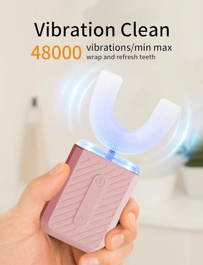 U-Shaped Electric Toothbrush for Adults Electric Toothbrush with 4 Cleaning Modes